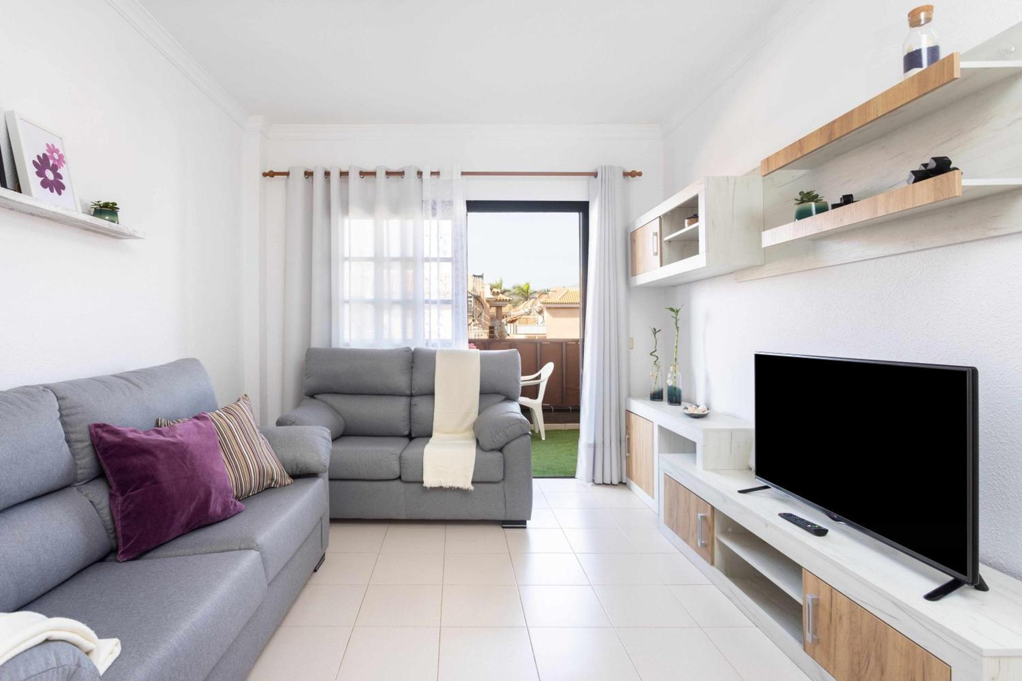 Agradable Piso Con Piscina & Playa Terraza Y Wifi Apartment Коста дел Силенцио Екстериор снимка